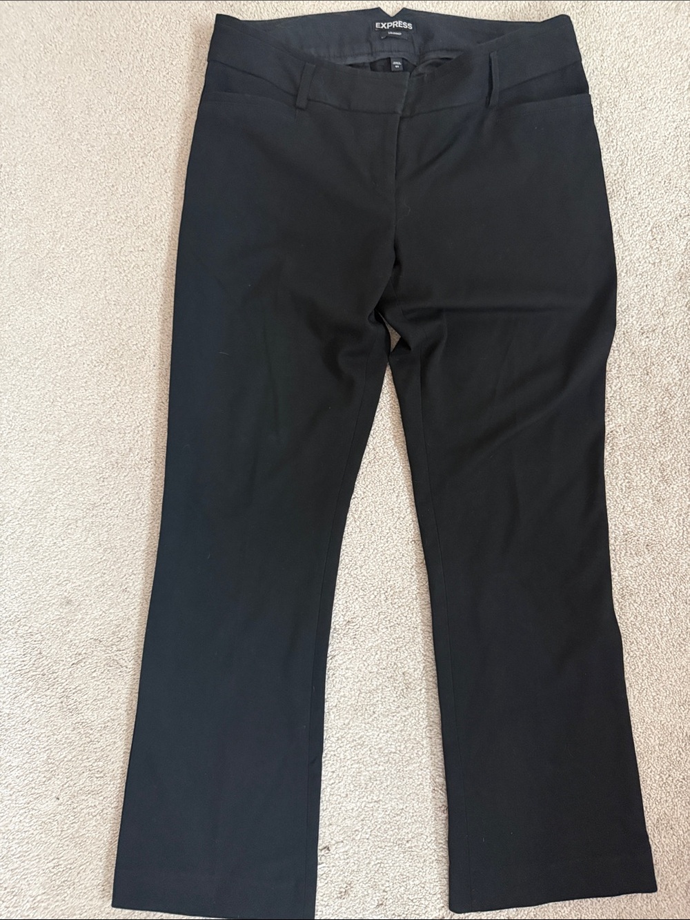 Express Columnist Boot-Leg Dress Pants - short